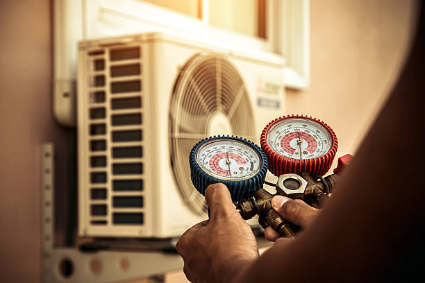 Professional Hvac Repair technician working in The Plains, OH